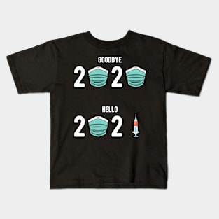 Funny 2020 2021 New Year Outfit Vaccination Kids T-Shirt